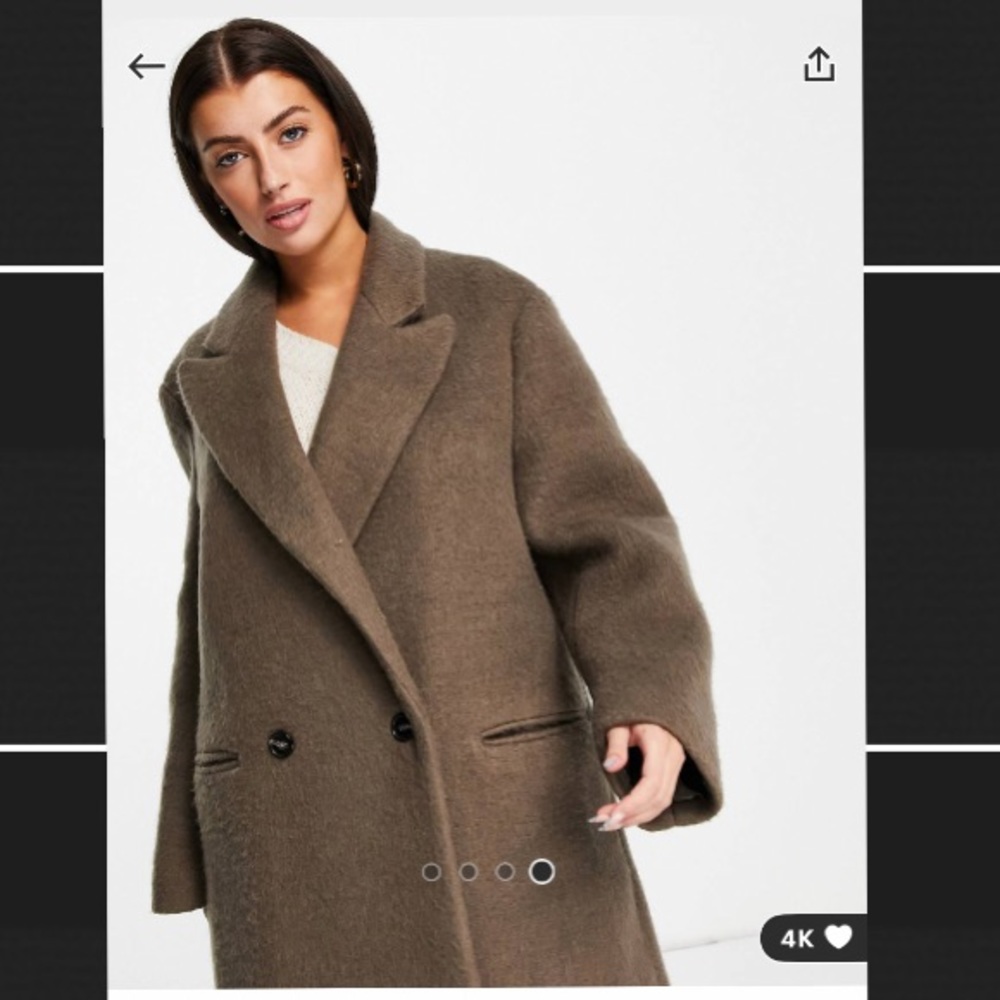 ASOS oversized dad coat